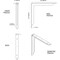 Ekena Millwork Stockport Steel Bracket, Hammered White 2"W x 18"D x 18"H BKTM02X18X18STHWH - alternate 3